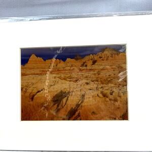 SKU2448 Badlands National Park South Dakota Signed 5x7 Photo In 8x10 Mat
